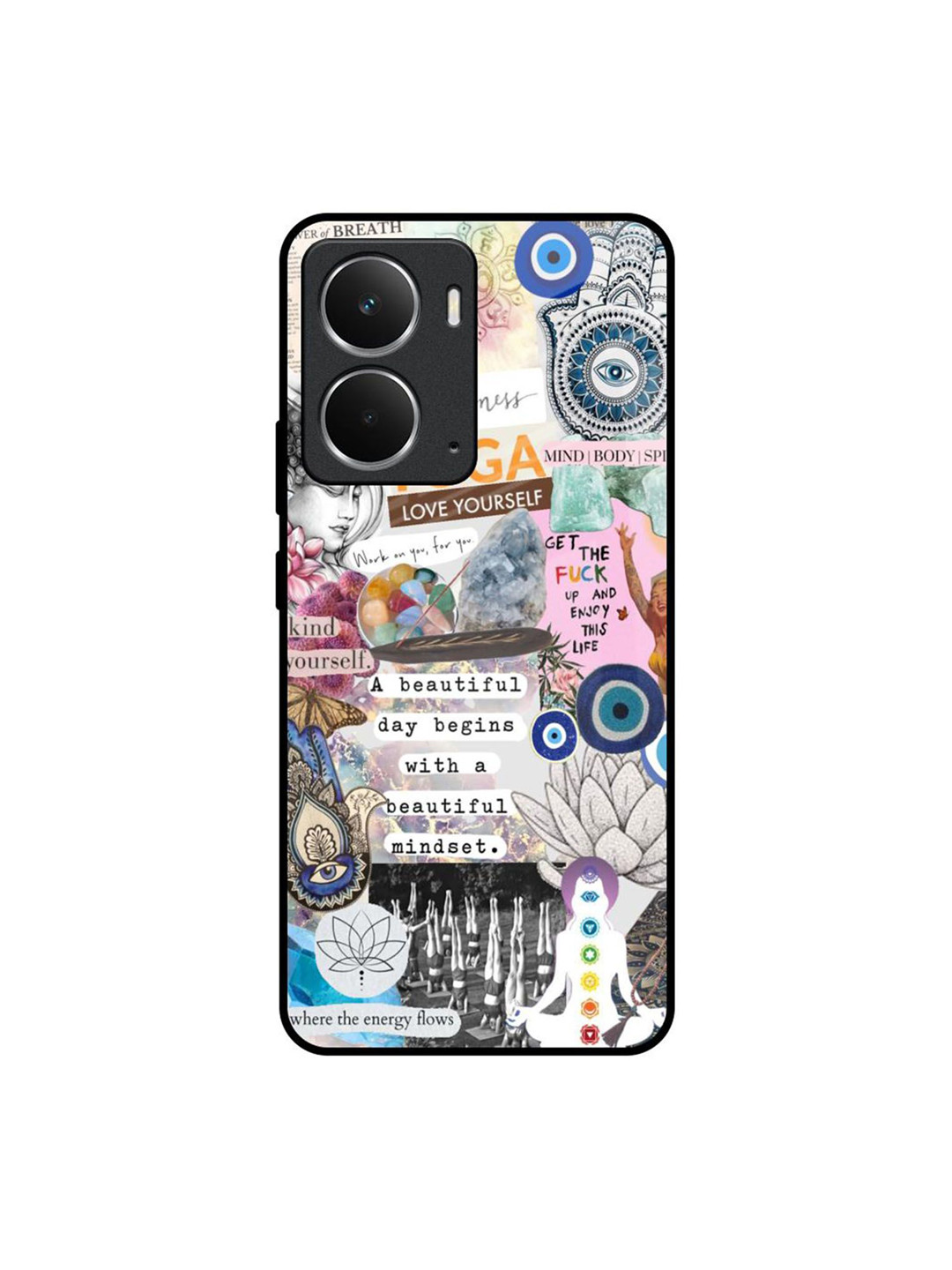 QRIOH Divine Flow Printed Realme P3 5G Back Case Mobile Accessories