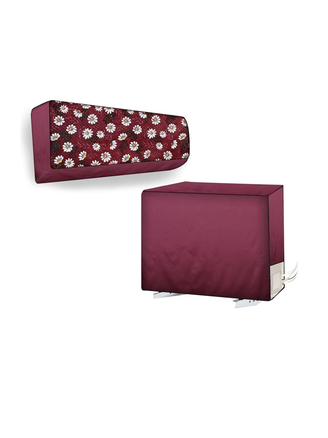 The Furnishing Tree Split AC Cover Set of Indoor and Outdoor Units Used for 1.5 Ton Bluestar OLU Fl