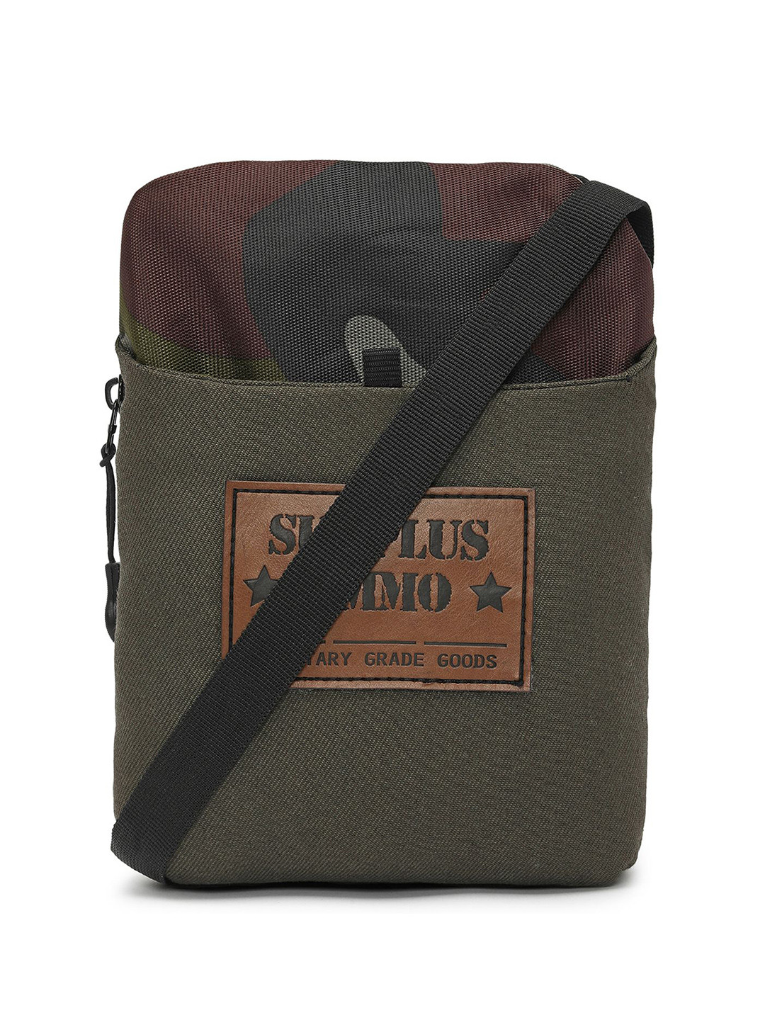 Bewakoof Unisex Green Surplus Ammo Camouflage Printed Sling Bag