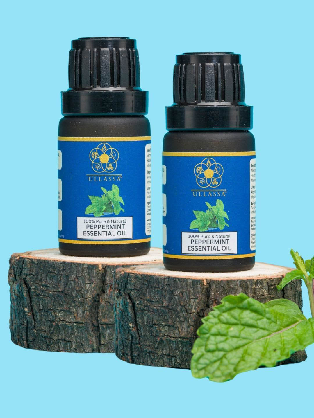 ULLASSA Set Of 2 Peppermint Essential Oil - 10 ml Each