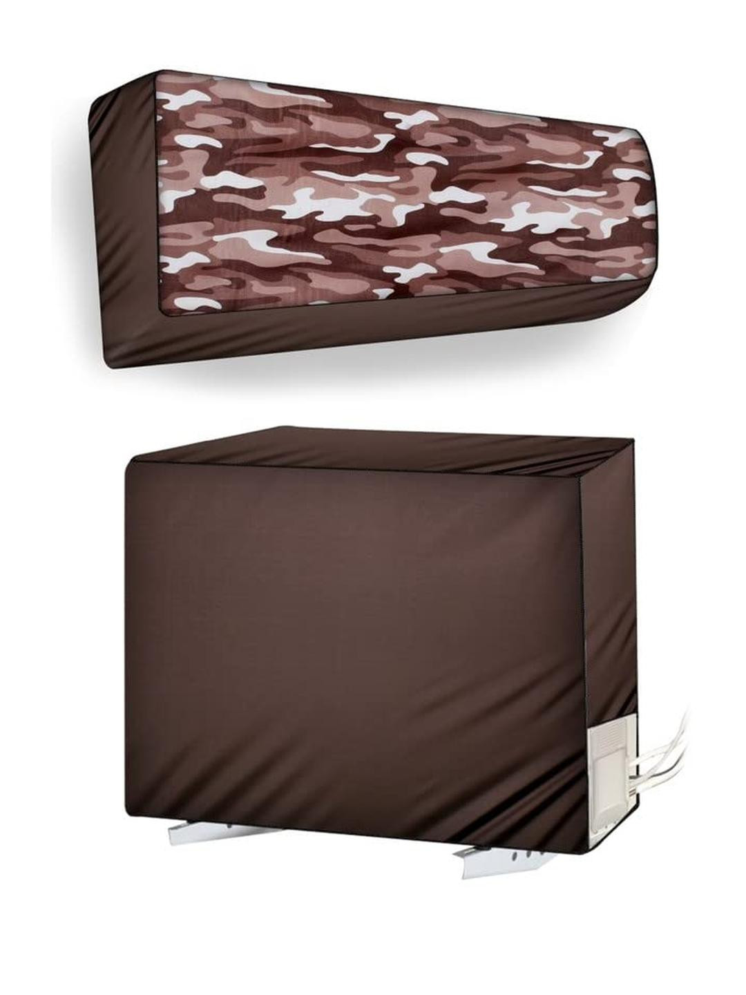 The Furnishing Tree Split AC Cover set of Indoor and Outdoor Unit used for 1 Ton Daikin FTKP35 Camo