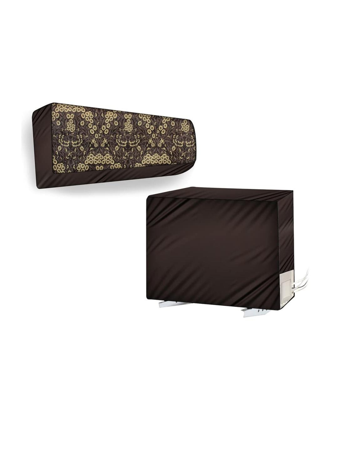 The Furnishing Tree Split AC Cover Set of Indoor and Outdoor Units Used for 1 Ton Bluestar CATU Flo