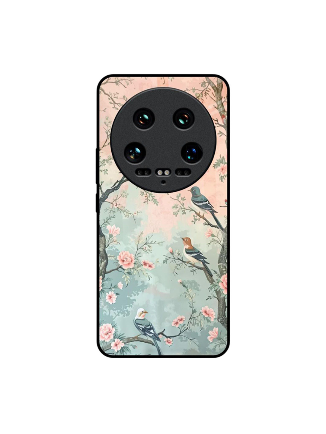 QRIOH Unisex Mi 14 Ultra 5G Nature's Chorus Impact Resistant Glass Back Case