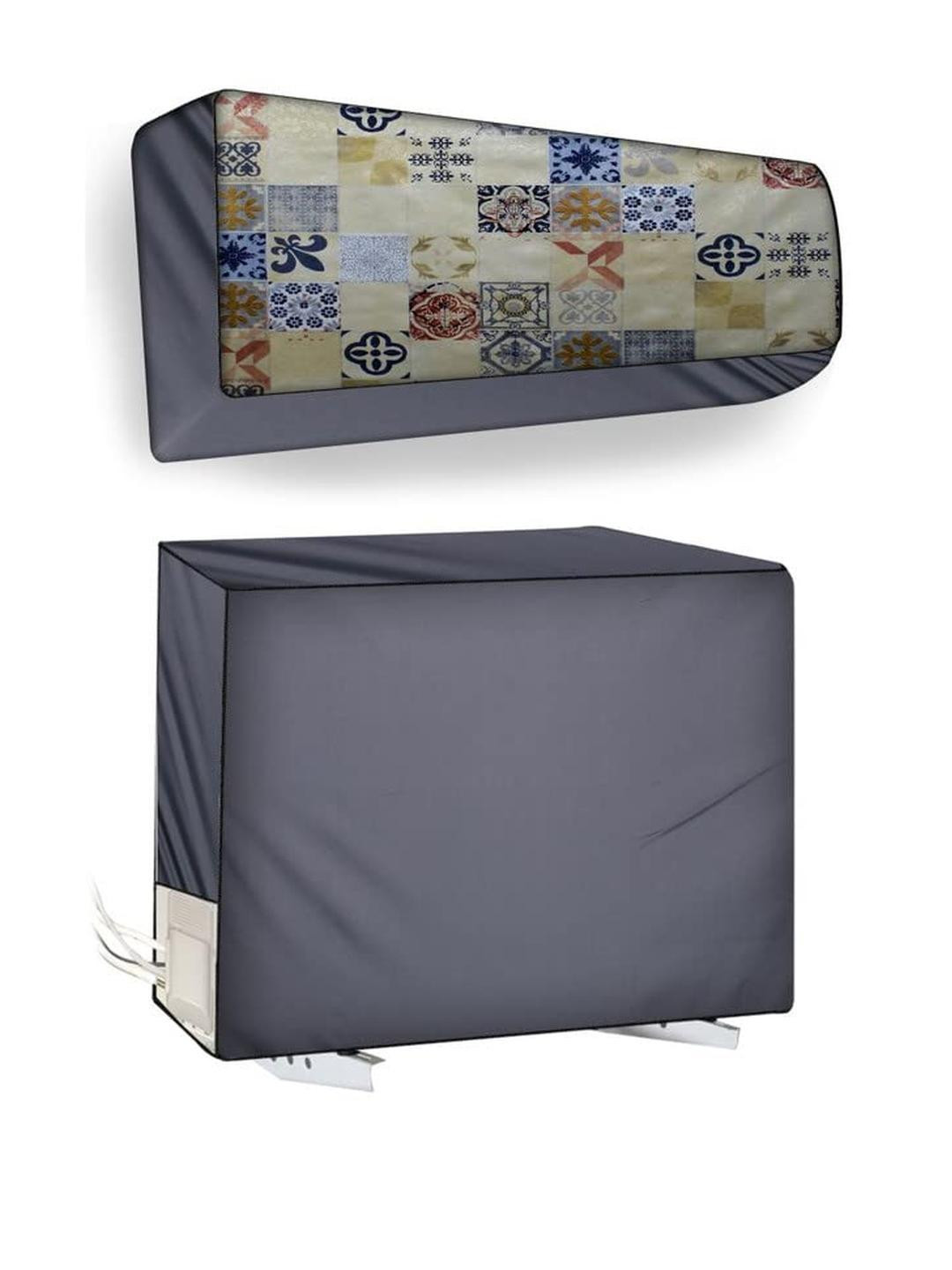 The Furnishing Tree Split AC Cover Set of Indoor and Outdoor Unit Used for 1 Ton LG PS-Q13YNZE Mosa