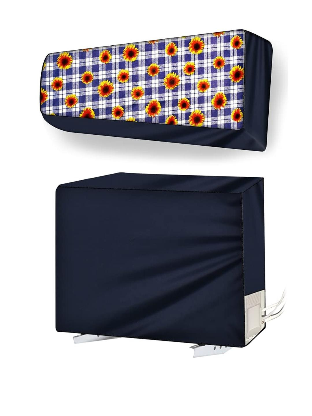 The Furnishing Tree Split AC cover for indoor and outdoor unit of 2 ton waterproof and dustproof Bl