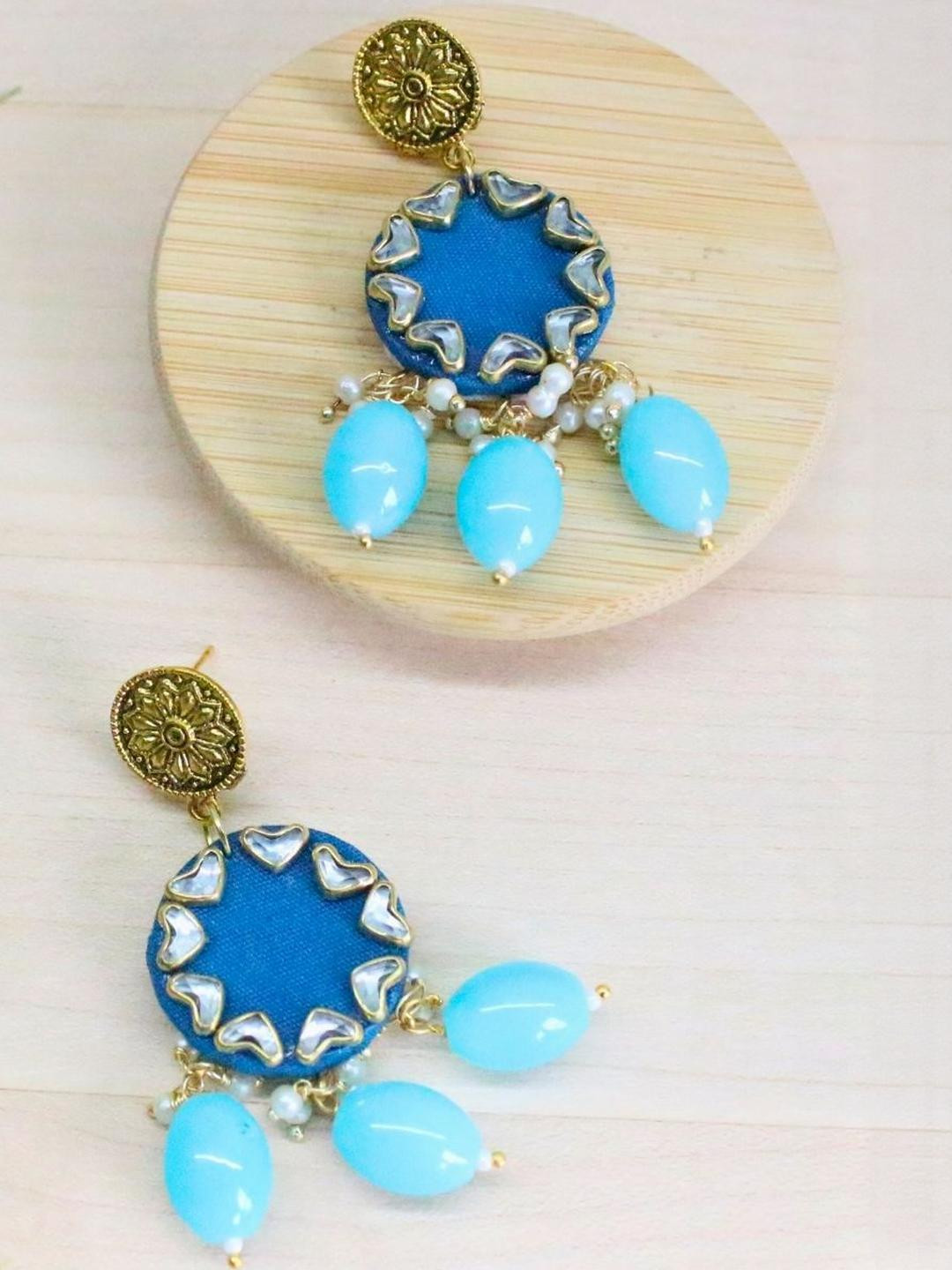 MCREATION4U Women Blue Earrings