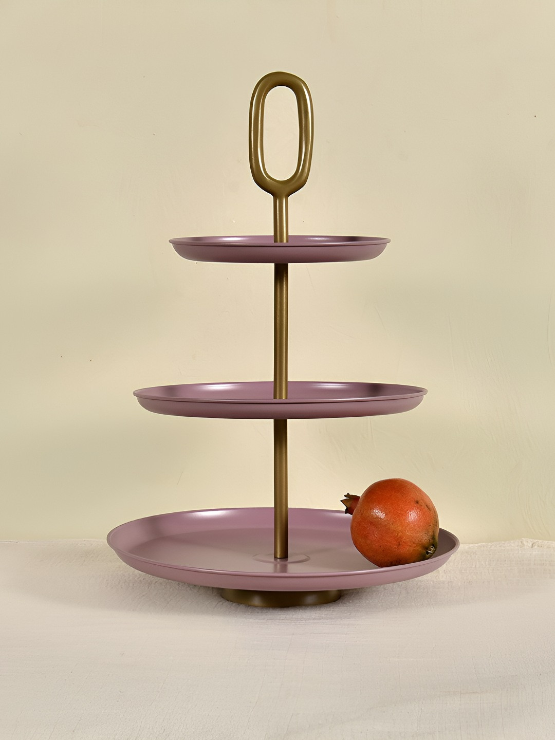 Living With Elan Mauve Easy to Clean Cake Stand
