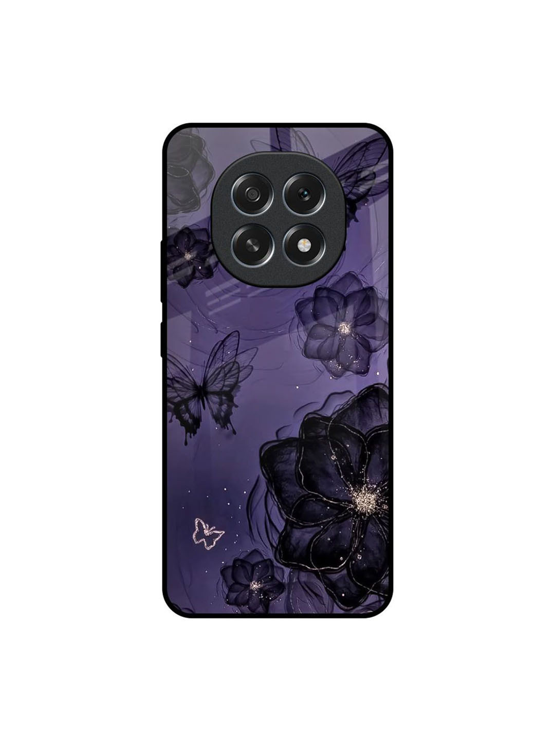 QRIOH Floral Printed Oppo F29 5G Paradise Glass Back Case Mobile Accessories