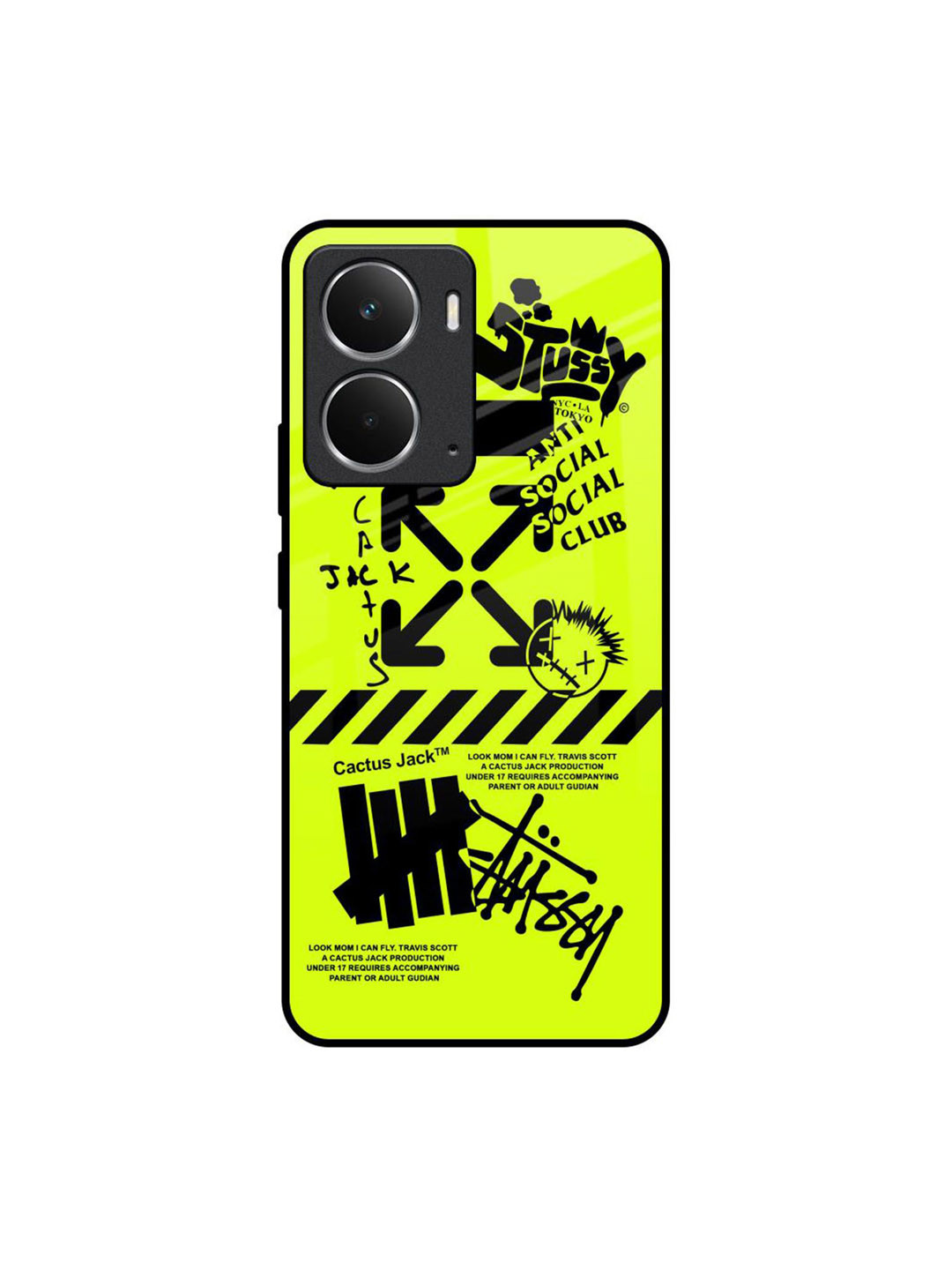 QRIOH Unisex Realme P3 5G Jack Club Impact Resistant Glass Back Case