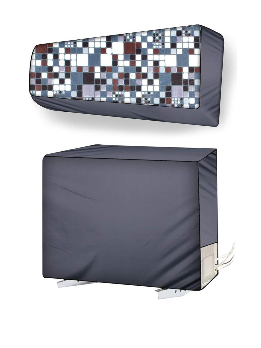 The Furnishing Tree Split AC Cover for Indoor and Outdoor Unit of 1 ton Waterproof and dustproof Br