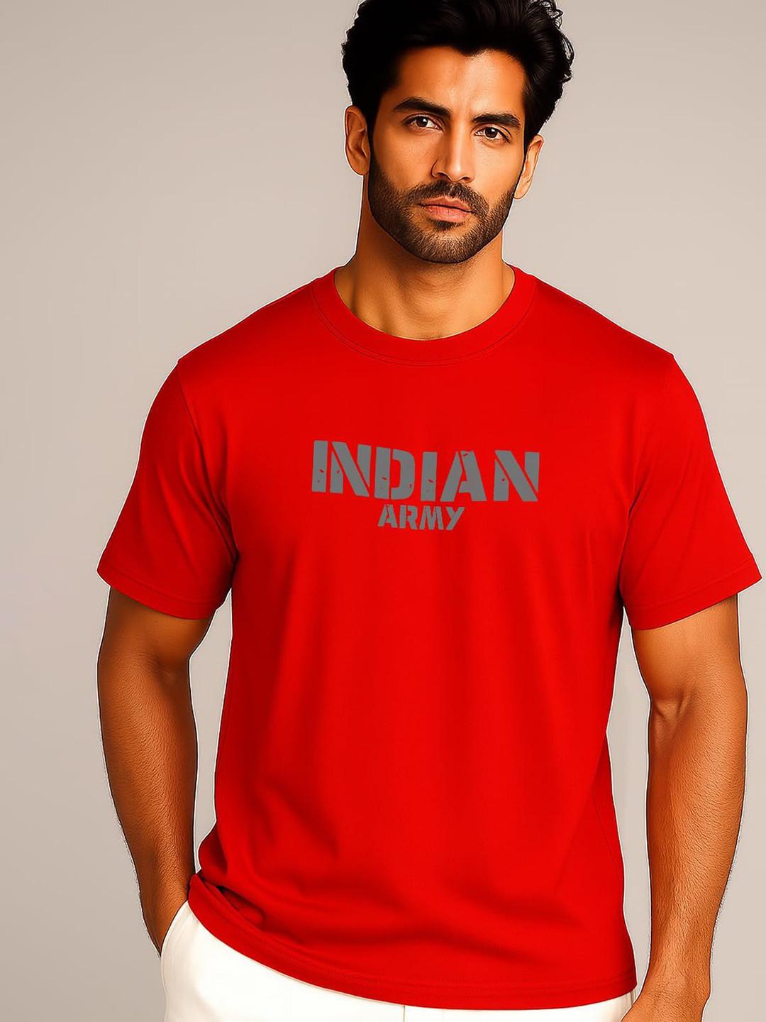 JUARI BE A GENTLEMAN Typography Printed Round Neck T-shirt