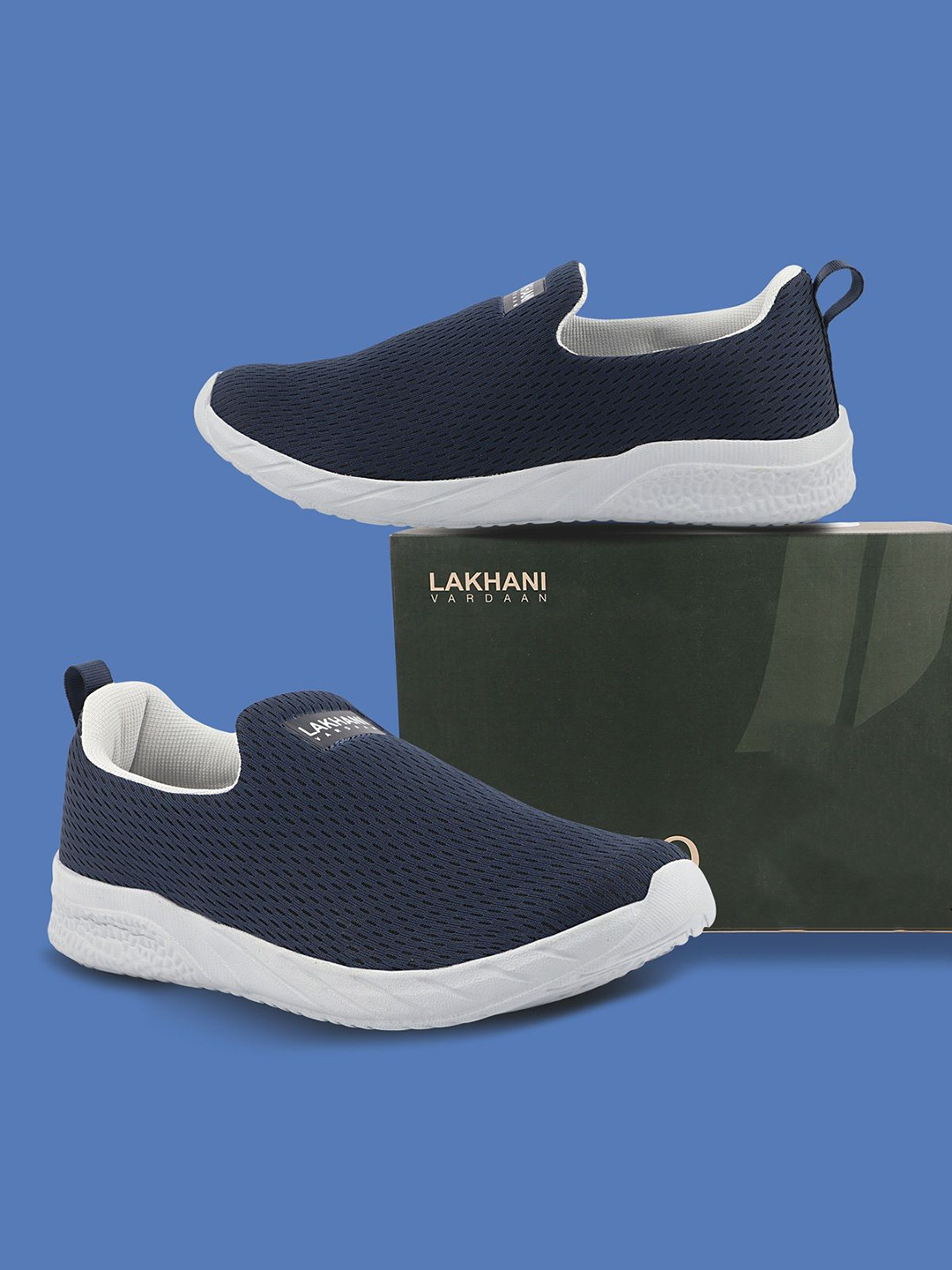 Lakhani Vardaan Men Canvas Woven Design Slip-On Sneakers
