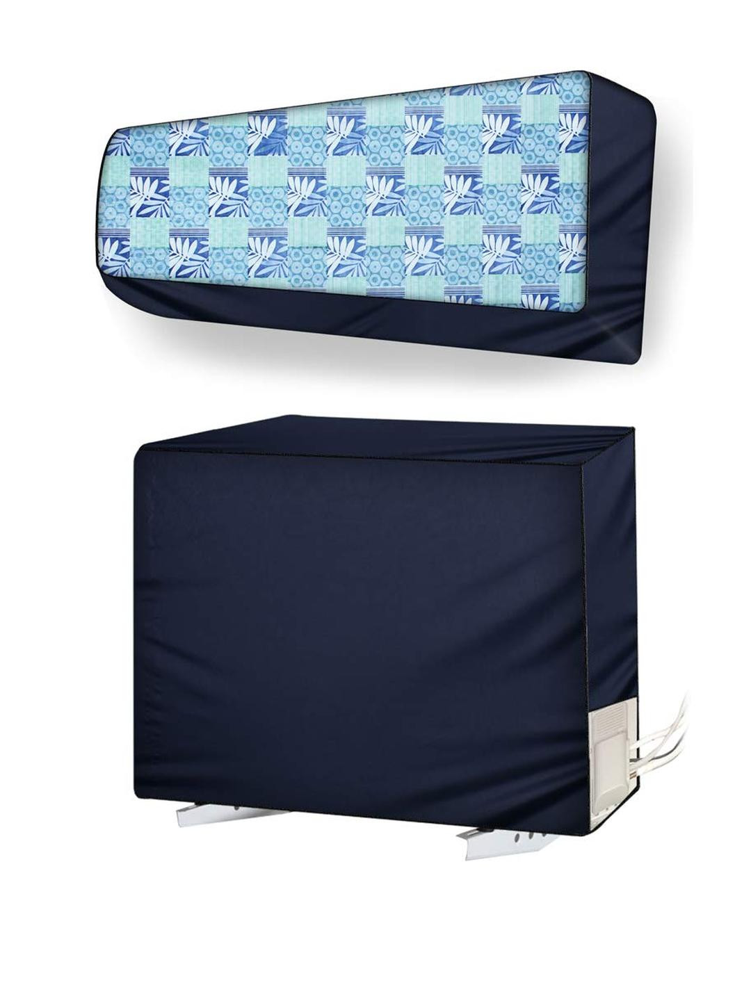 The Furnishing Tree Split AC cover for indoor and outdoor unit of 2 ton waterproof and dustproof Bl