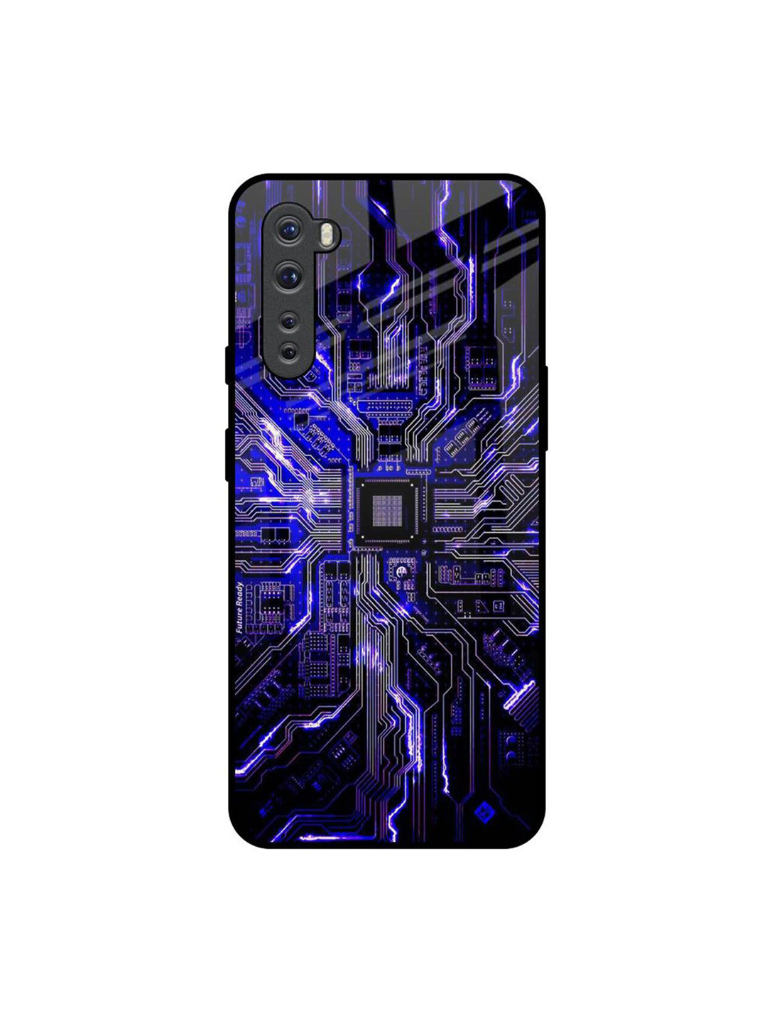 QRIOH Techno Color Pattern Printed OnePlus Nord Back Case Mobile Accessories