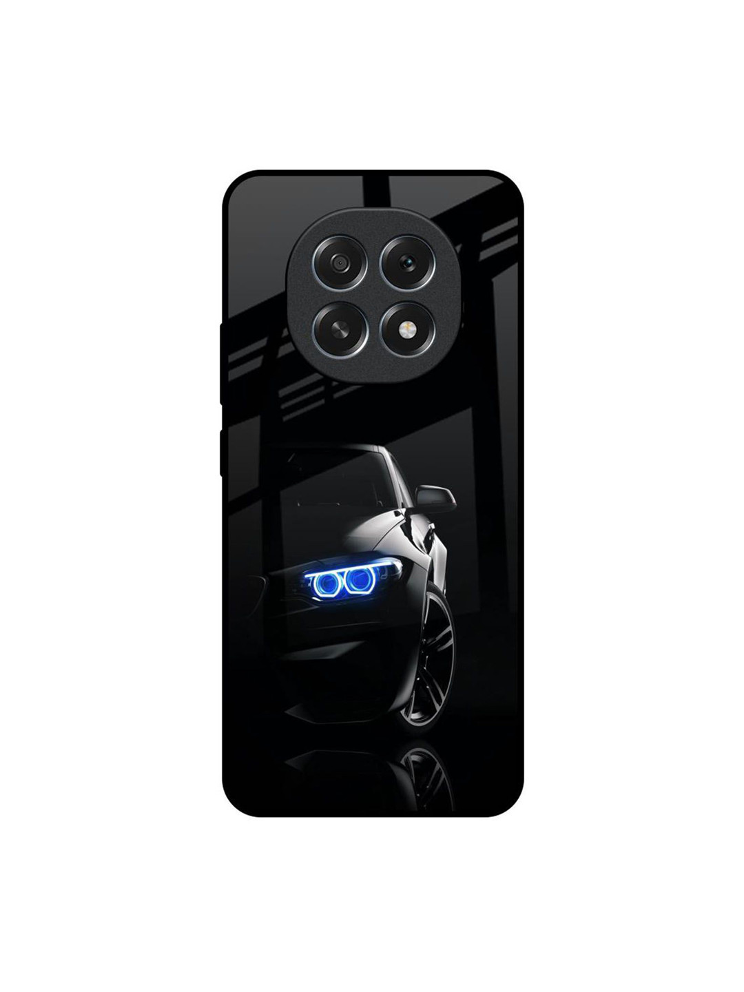 QRIOH Car In Dark Printed Oppo F29 5G Glass Back Case Mobile Accessories