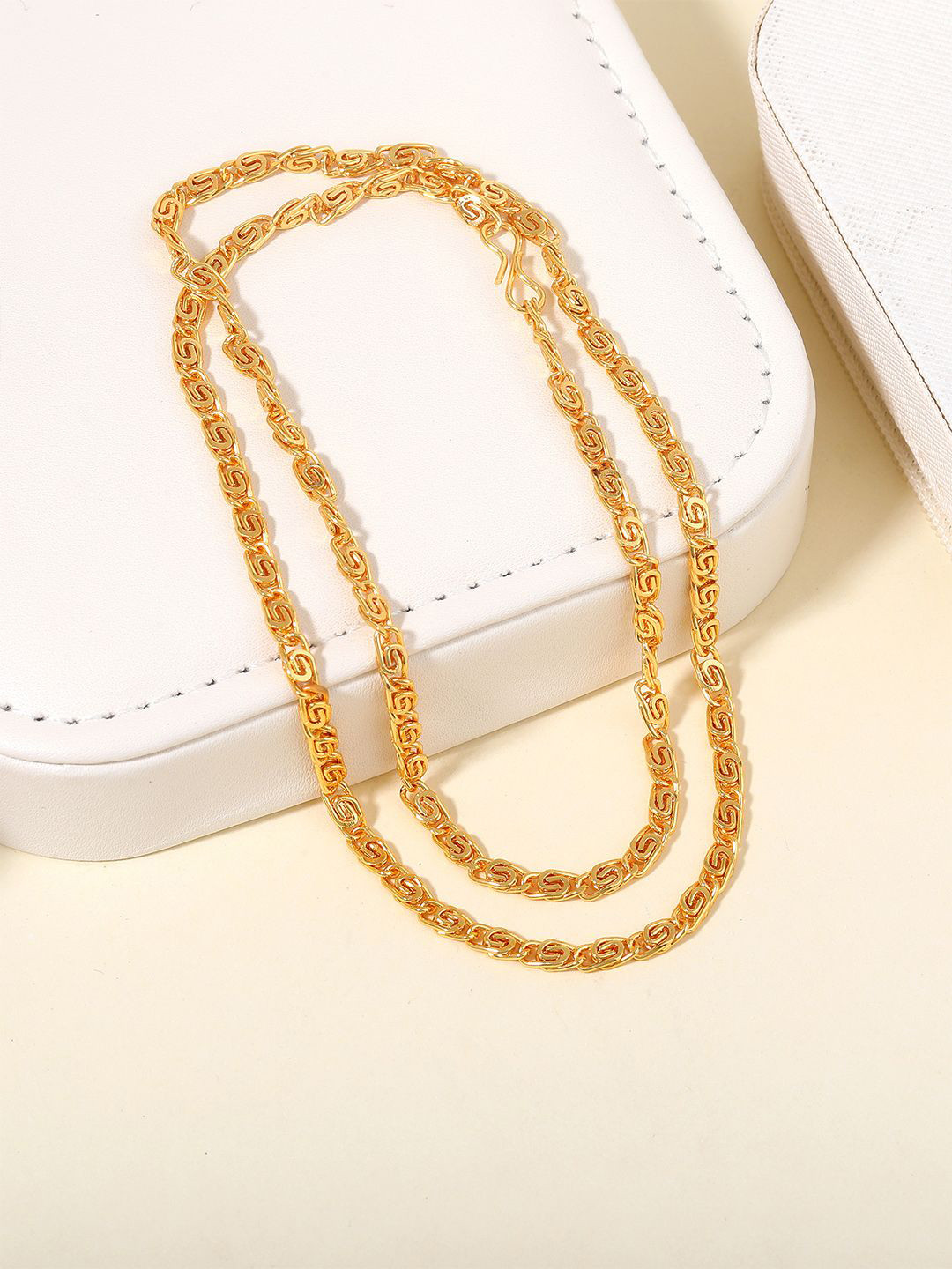 Estele Unisex Gold-Plated Minimal Link Chain