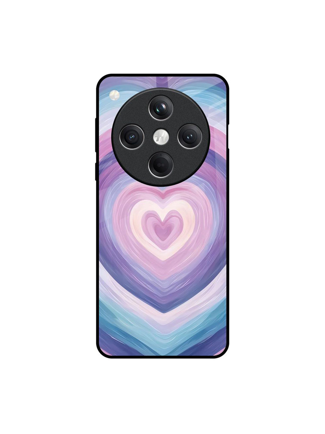 QRIOH Love Splash Printed Oppo Find X8 5G Glass Back Case Mobile Accessories