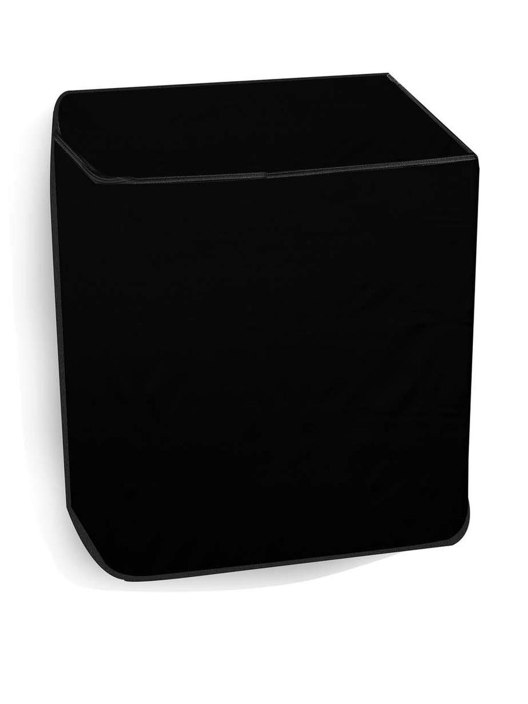 The Furnishing Tree Washing Machine Cover Black Compatible for LG 10 KG Semi-Automatic Top Loading