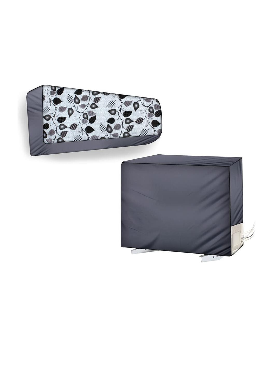 The Furnishing Tree Split AC Cover Set of Indoor and Outdoor Unit Used for 1 Ton Bluestar QBTU Peta