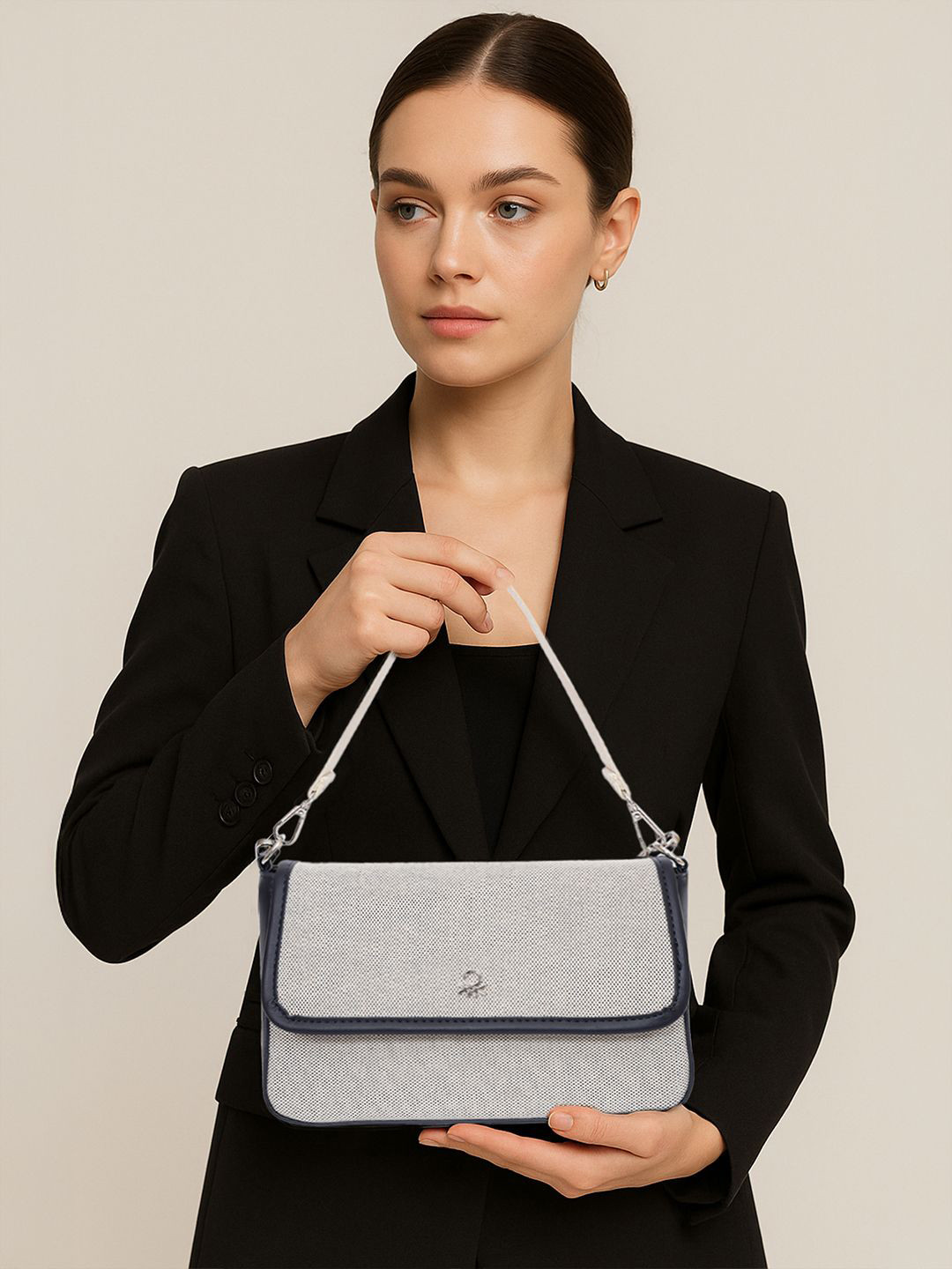 United Colors of Benetton Women Textured Crossbody Sling Bag