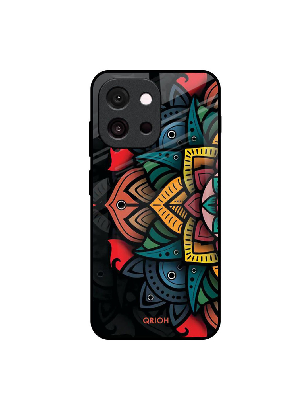 QRIOH Retro Gorgeous Flower Printed OnePlus 13T 5G Back Case Mobile Accessories