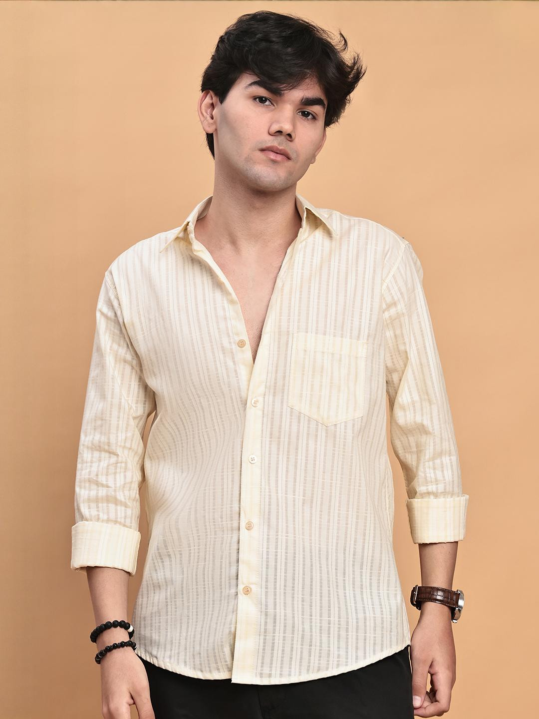 Blezza Vertical Striped Casual Shirt