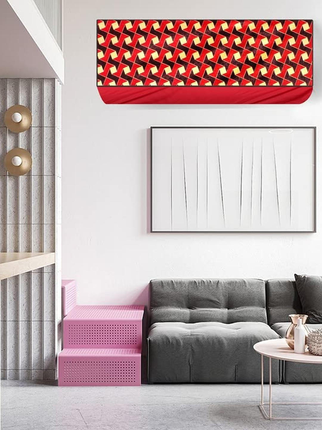 The Furnishing Tree Split AC Cover Set of Indoor and Outdoor Unit Used for 1.5 Ton Bluestar DLU Fri