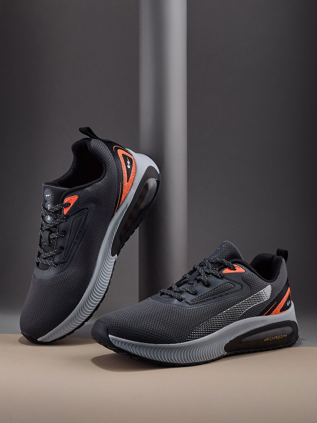 Campus Men CLIQUE Colorblocked Running Lace-Ups Sports Shoes