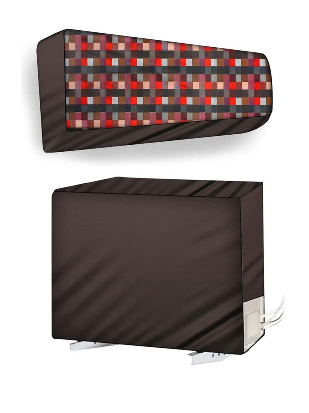 The Furnishing Tree Split AC Cover Set of Indoor and Outdoor Unit Used for 1 Ton Bluestar YATU Latt