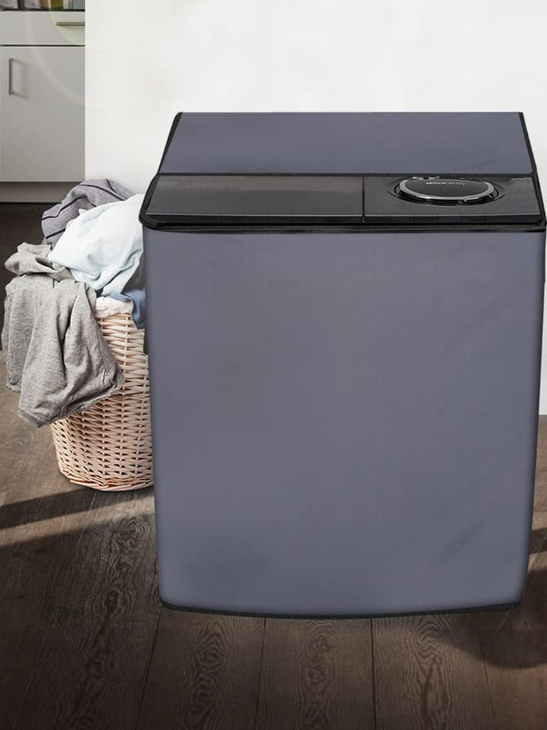 The Furnishing Tree Washing Machine Cover Grey Compatible for LG 7.5 KG Semi-Automatic Top Loading