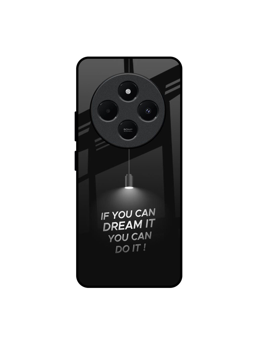 QRIOH Unisex Redmi 14C 5G Dream Forge Impact Resistant Glass Back Case