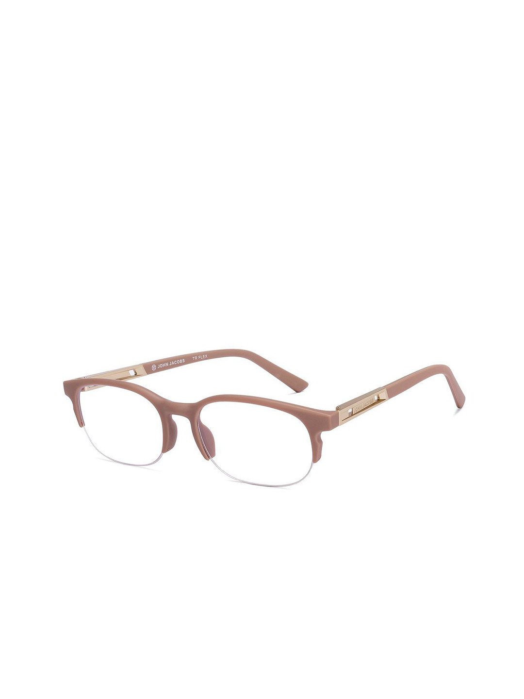 John Jacobs Unisex Half Rim Rectangle Frames