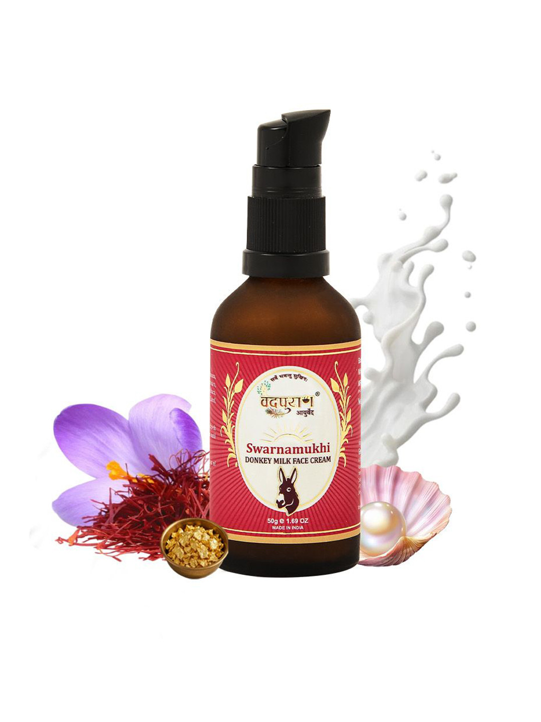VEDPURAN Swarnamukhi Donkey Milk Face Cream - 50 g