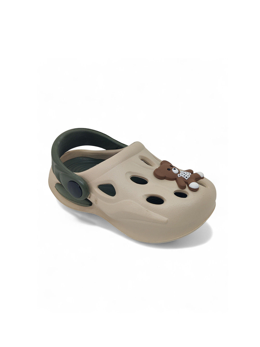 Lil Lollipop Kids Anti-Slip Clogs with Bear Applique