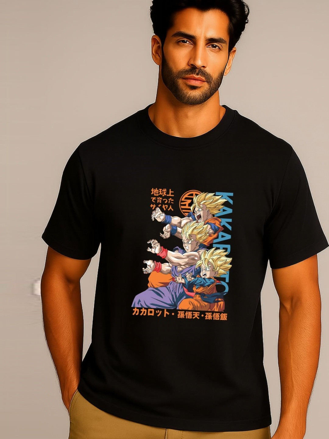 JUARI BE A GENTLEMAN Graphic Printed Round Neck T-shirt