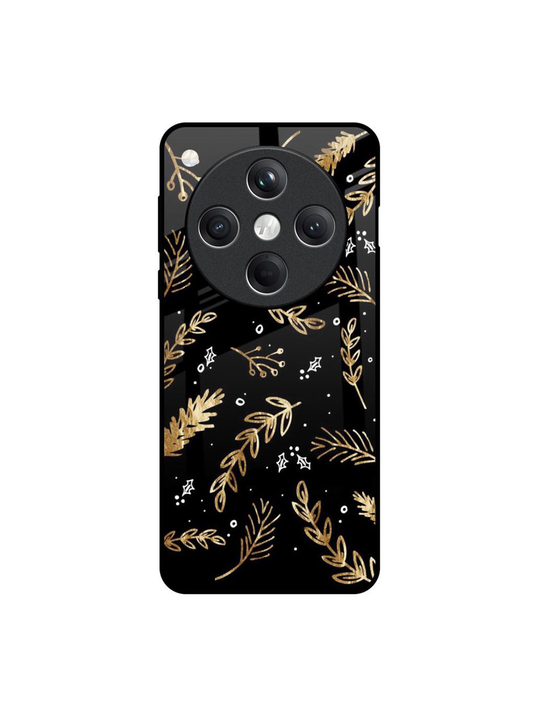 QRIOH Floral Autumn Leave Printed Oppo Find X8 5G Back Case Mobile Accessories