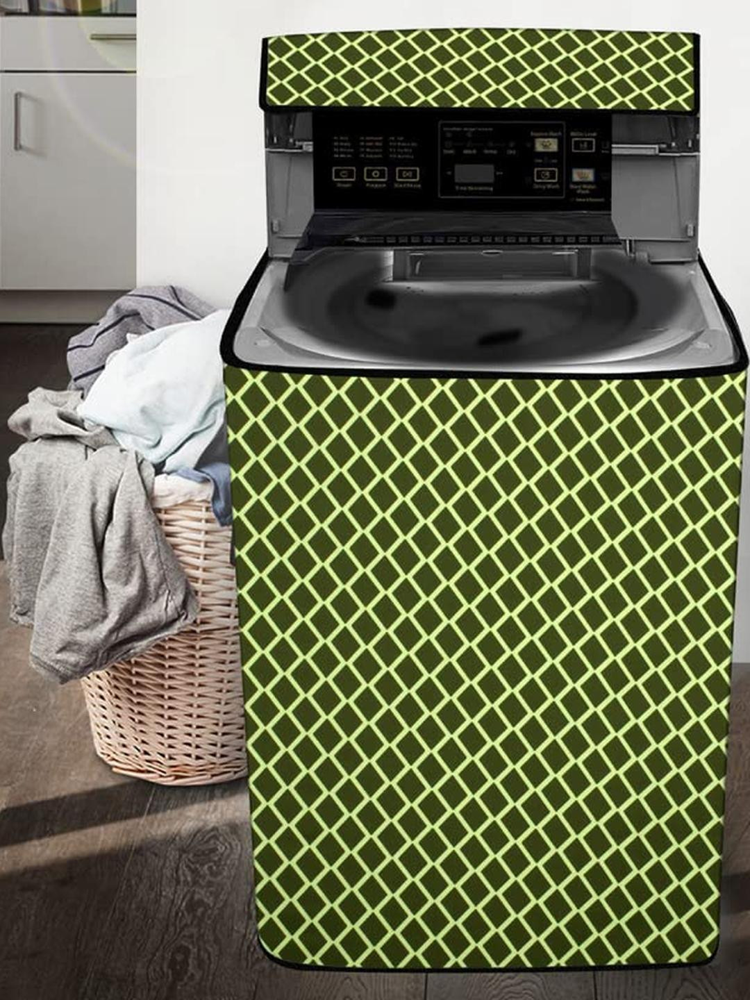 The Furnishing Tree Washing Machine Cover Check Military Compatible for Samsung 6.5 Kg Fully-Automa