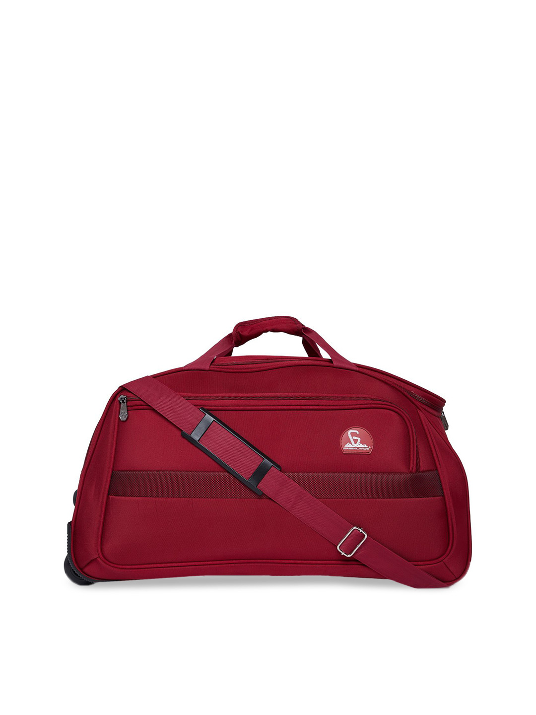 GREENLANDS Unisex Large Duffel Trolley Bag With Shoulder Straps