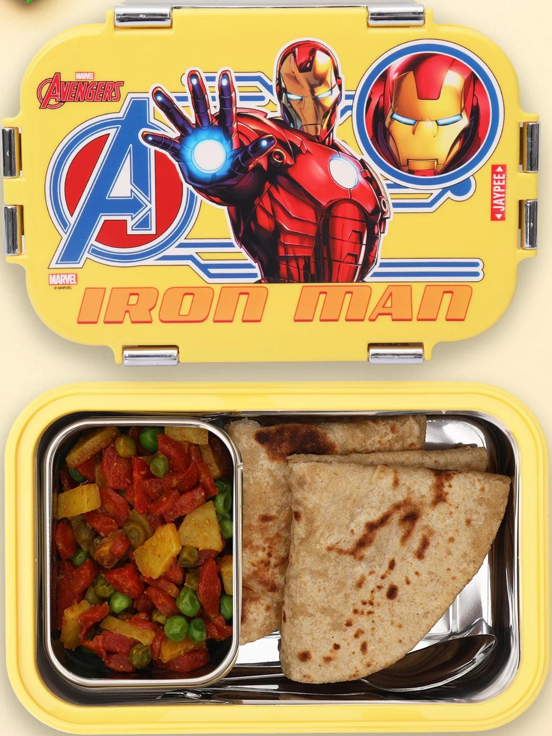 Jaypee Wowsteel Sr. Yellow Inner Steel Lunch Box 900ml