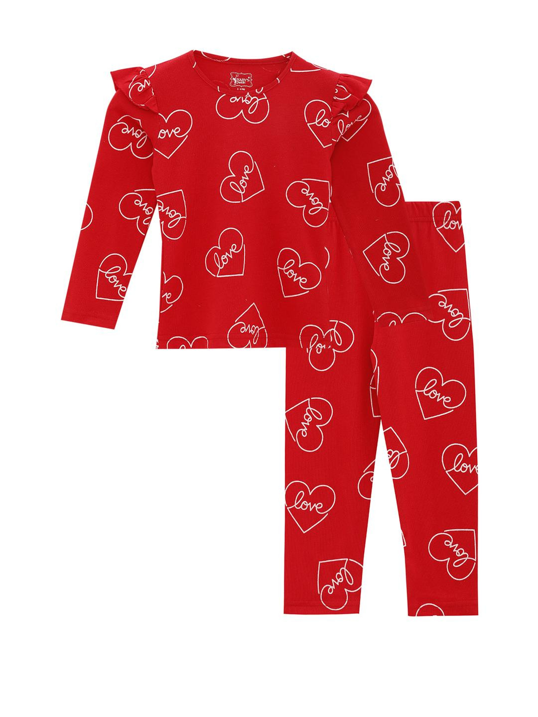 BABY'S PRIDE Girls  Red Clothing Set