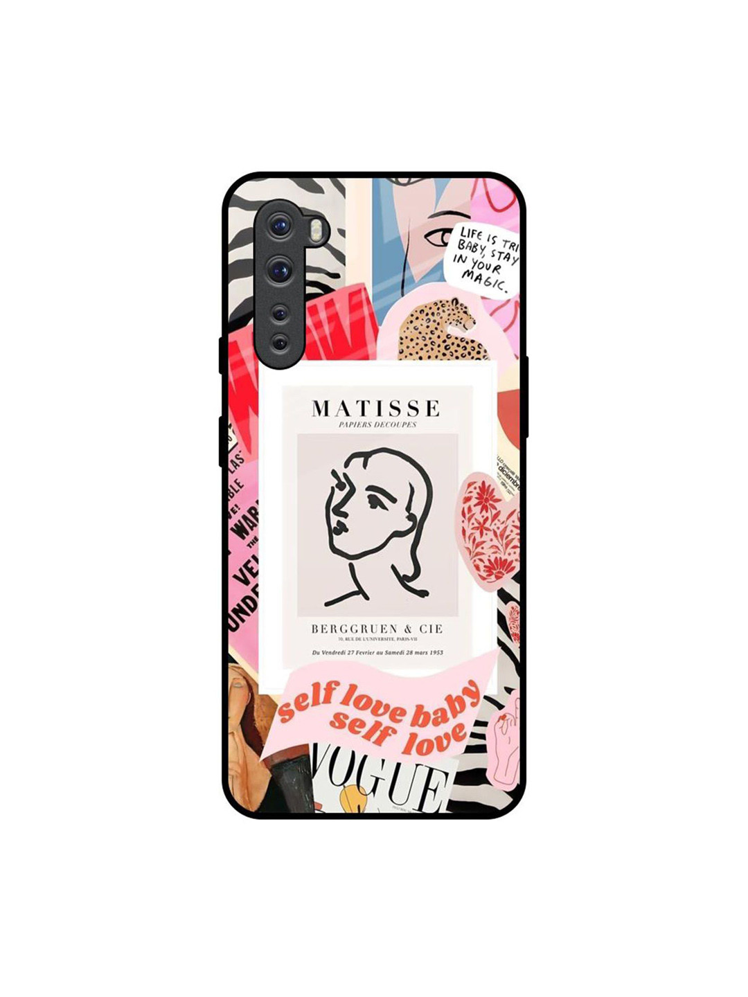 QRIOH  Qrioh Women Typography Printed OnePlus Nord Glass Case Mobile Accessories