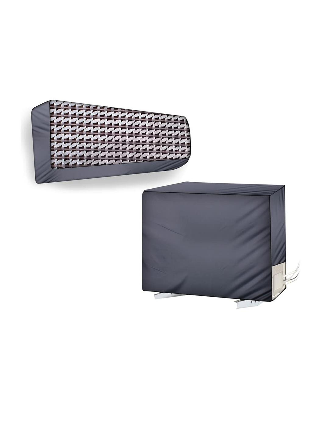 The Furnishing Tree Split AC Cover Set of Indoor and Outdoor Units Used for 1 Ton VOLTAS 123V CAZR
