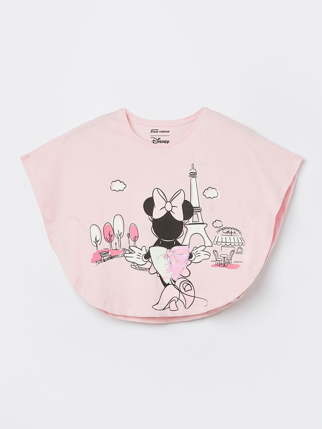 Fame Forever by Lifestyle Girls Minnie Mouse Graphic Printed Pure Cotton T-shirt
