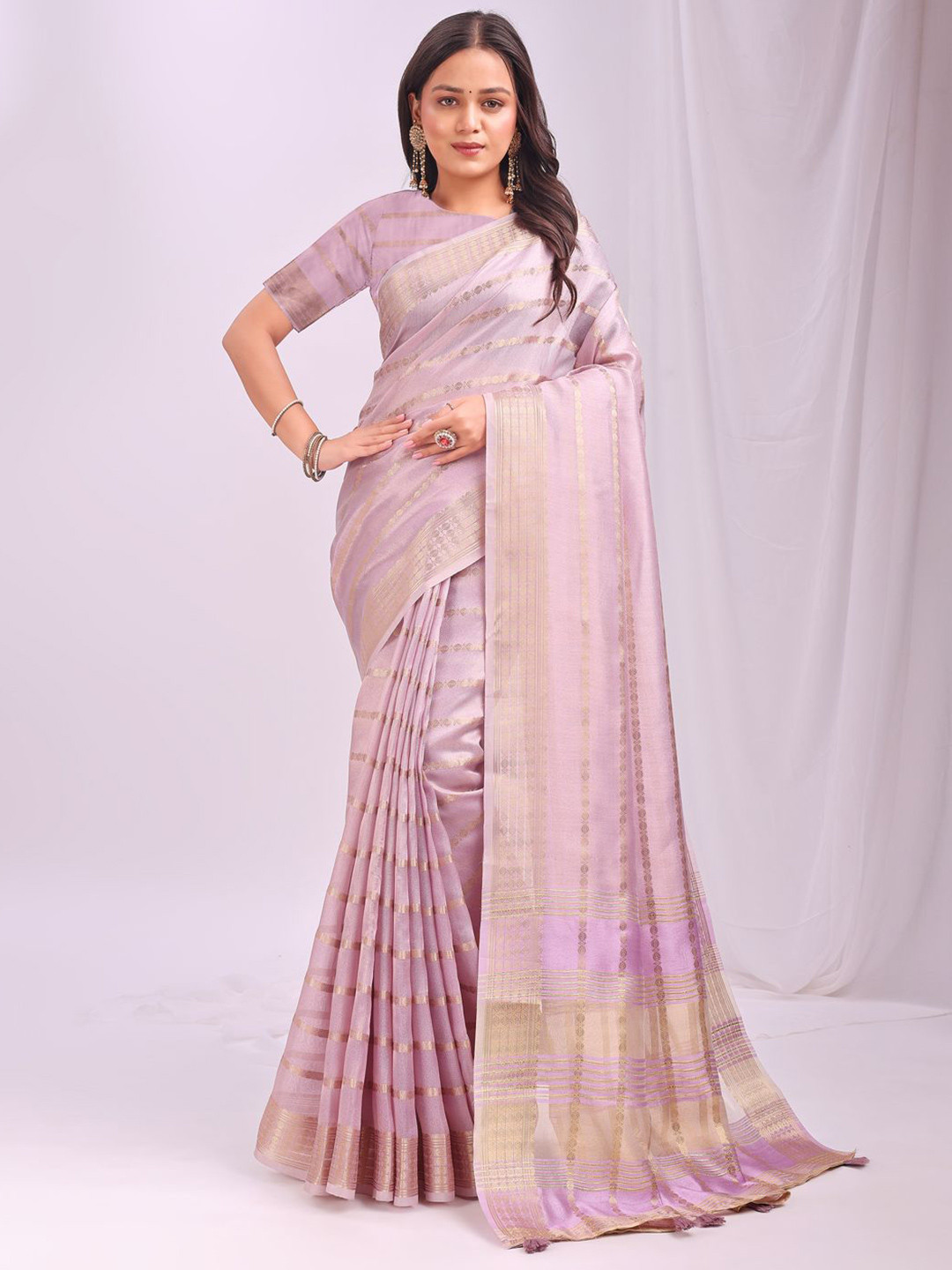 Astita Woven Design Zari Saree with Subtle Zari Weave