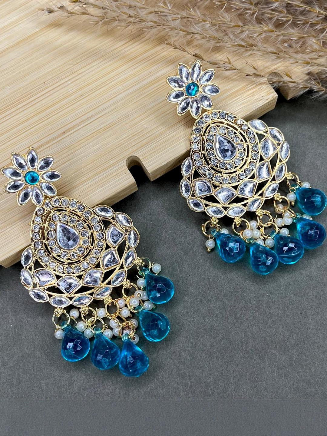 Jeweave Women Teal Earrings