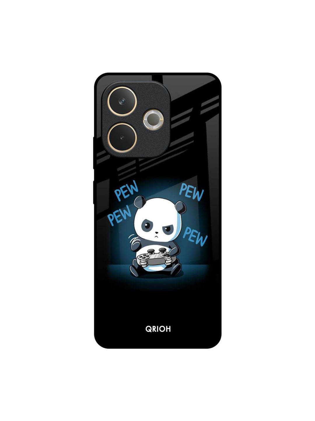 QRIOH Unisex Oppo A5 Pro 5G Cartoon Characters Shockproof Glass Back Case