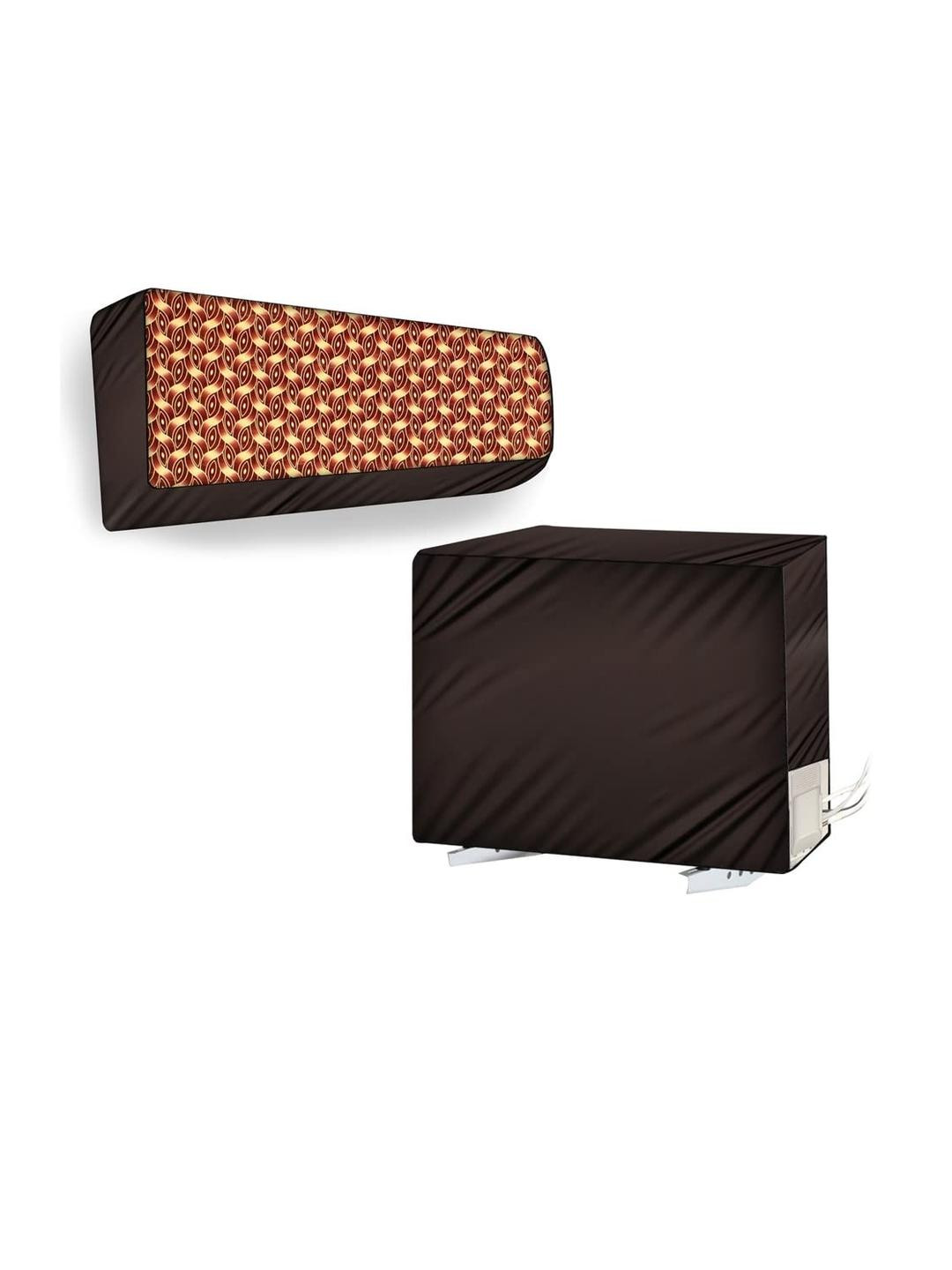 The Furnishing Tree Split AC Cover Set of Indoor and Outdoor Unit Used for 1 Ton Bluestar QBTU Inte