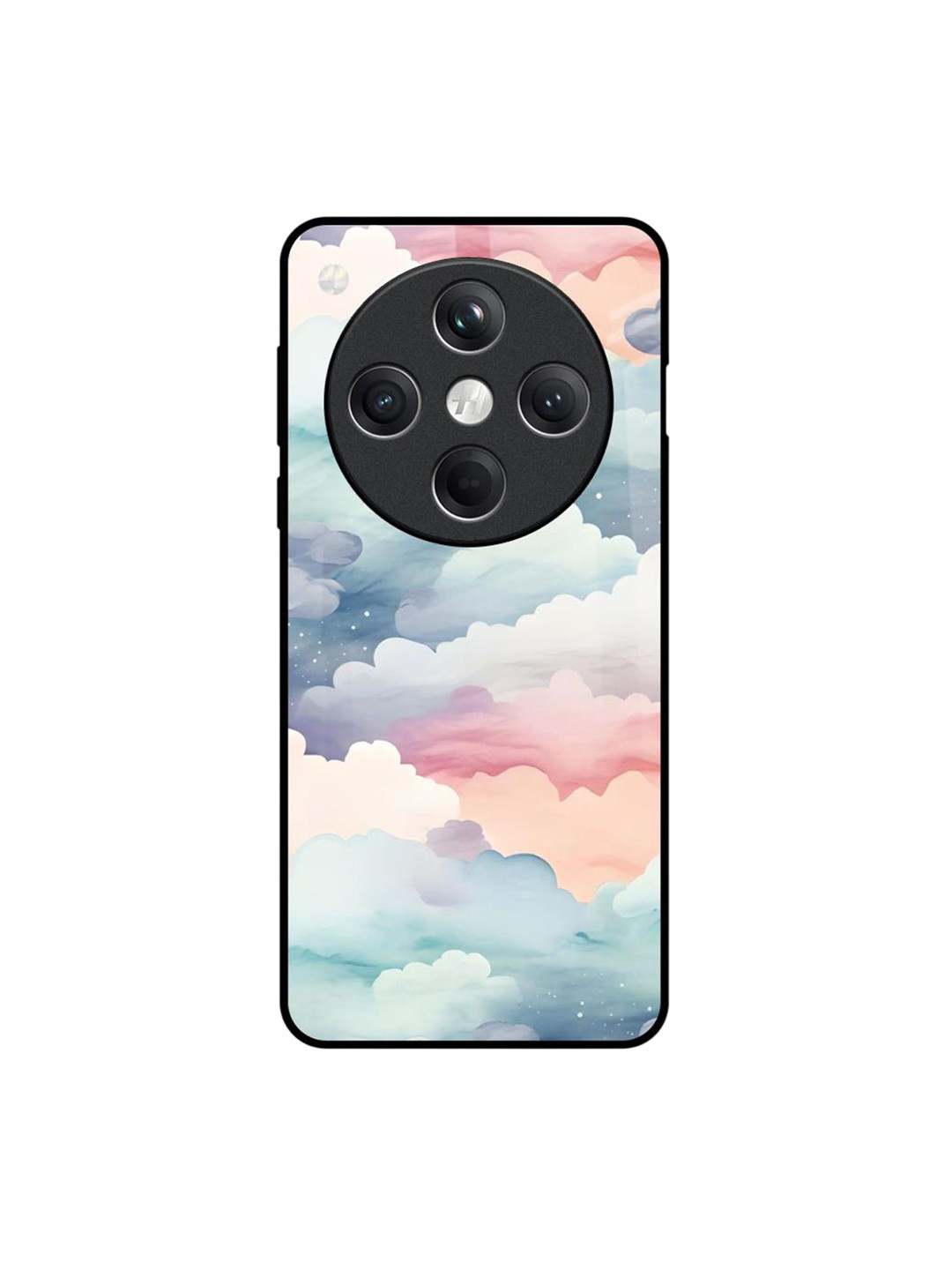 QRIOH Starry Cloud Printed Oppo Find X8 5G Glass Back Case Mobile Accessories