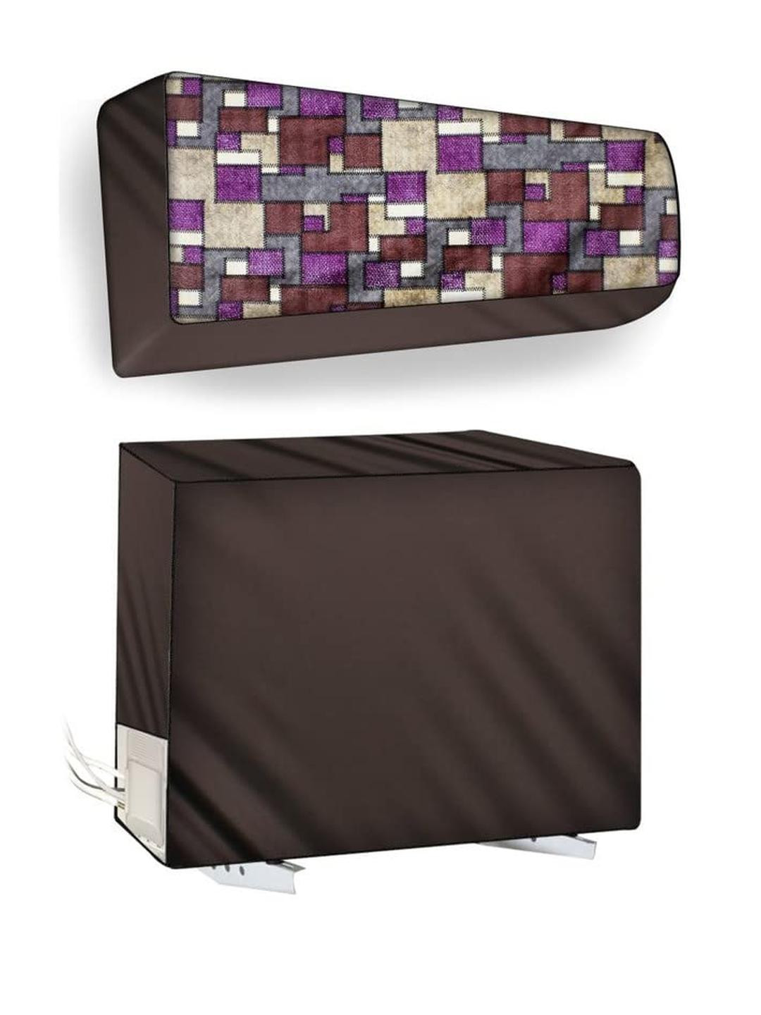 The Furnishing Tree Split AC Cover Set of Indoor and Outdoor Unit Used for 1 Ton VOLTAS 123V CAZR G