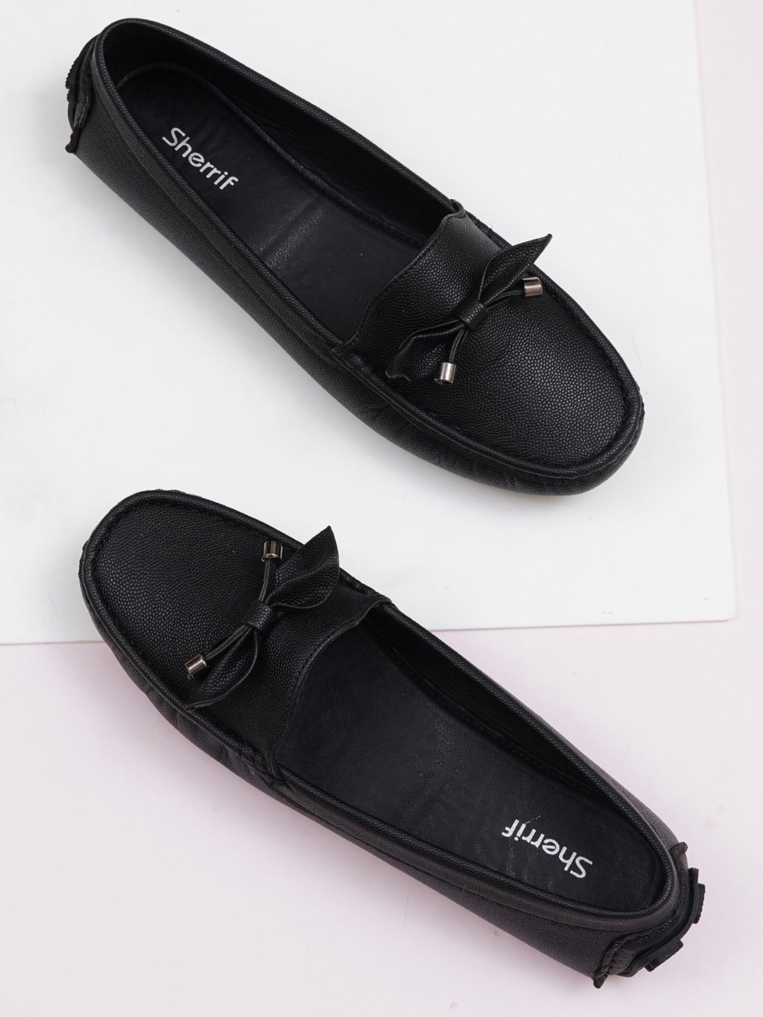 Sherrif Shoes Women Textured Driving Shoes